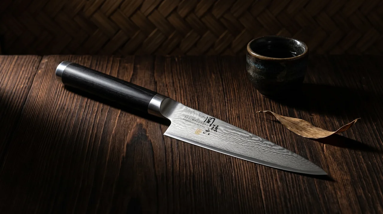KAI Seki Magoroku Damascus Petty 120mm