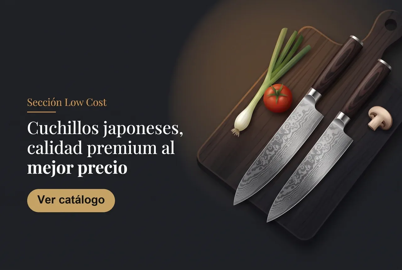 Sección Low Cost de Hamono Club: cuchillos japoneses de calidad premium al mejor precio