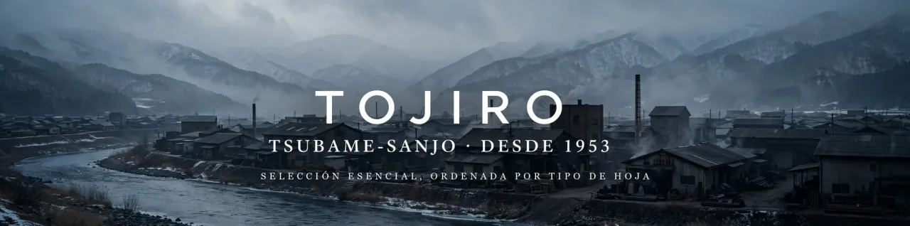 Cuchillos Tojiro forjados en Tsubame-Sanjō, Niigata, desde 1953