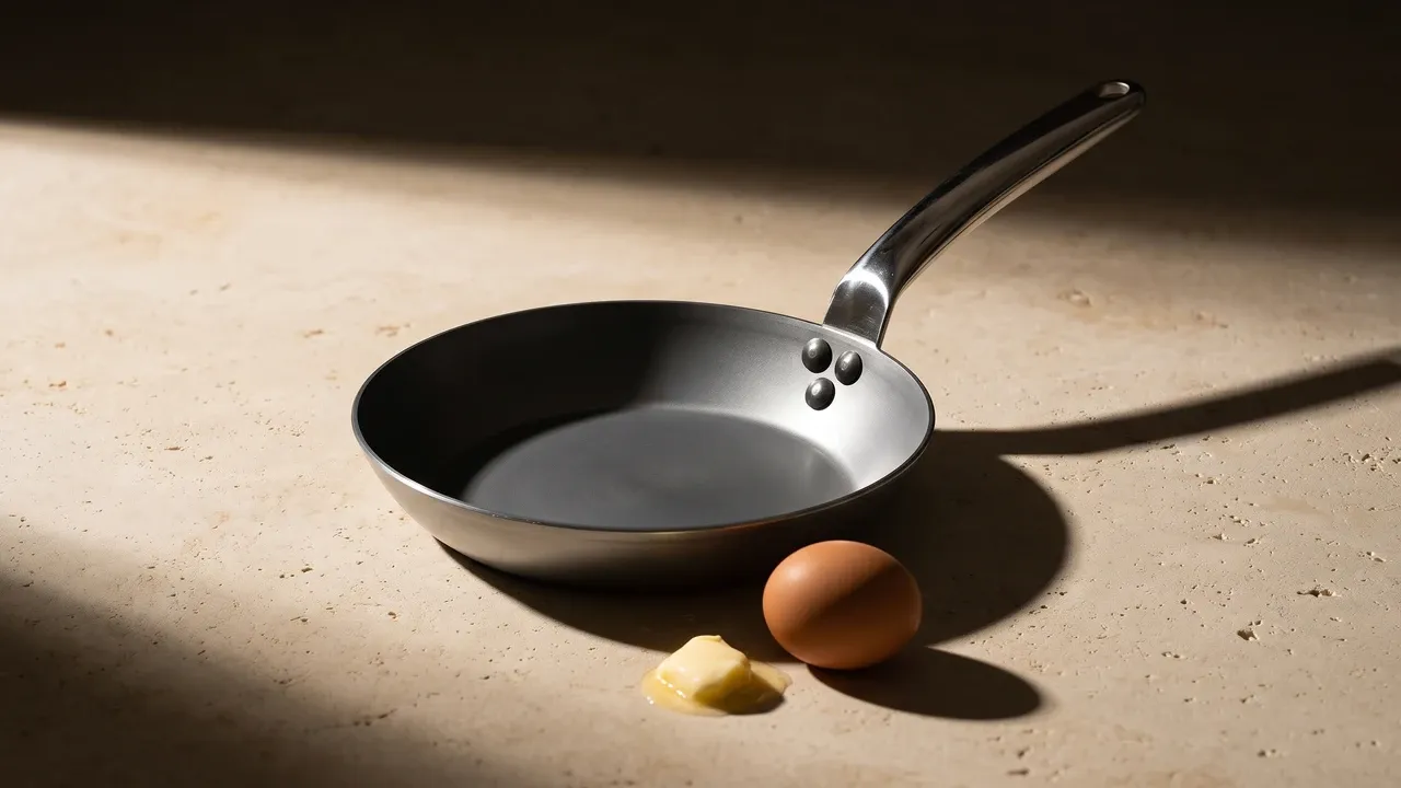 Lionesa mango inox 20, sartén de acero al carbono de 20 cm