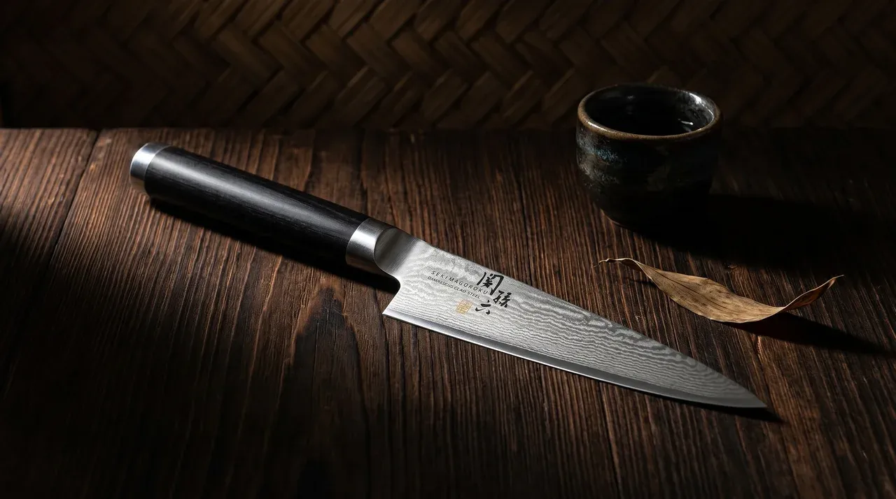KAI Seki Magoroku Damascus Petty 120mm