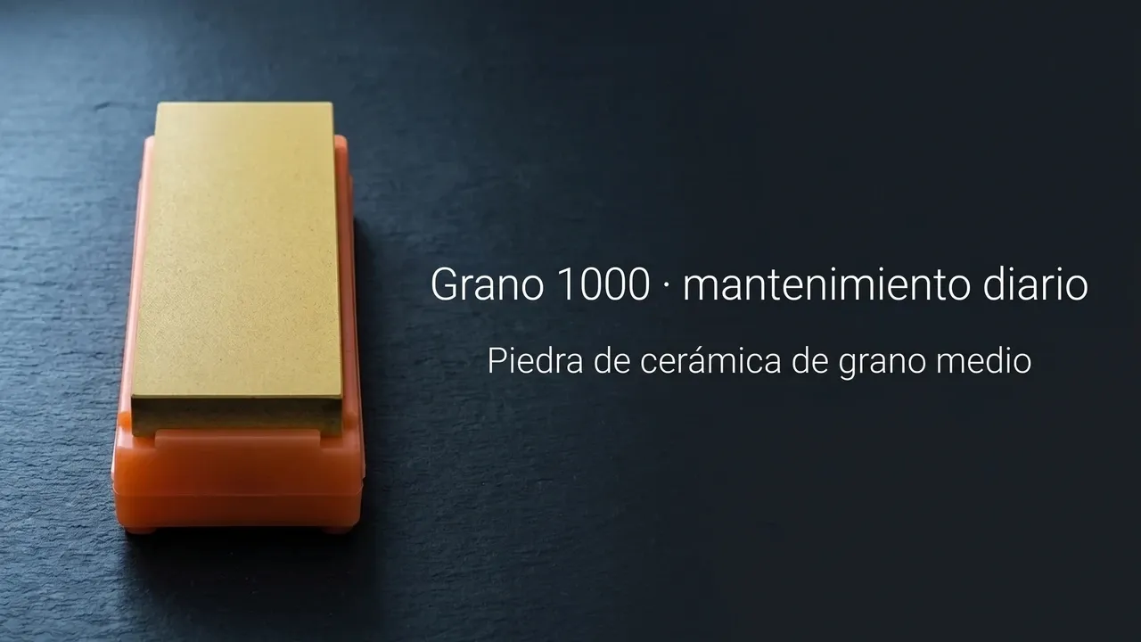 Piedra Shapton Kuromaku de cerámica de grano 1000, de grano medio, para el mantenimiento del filo