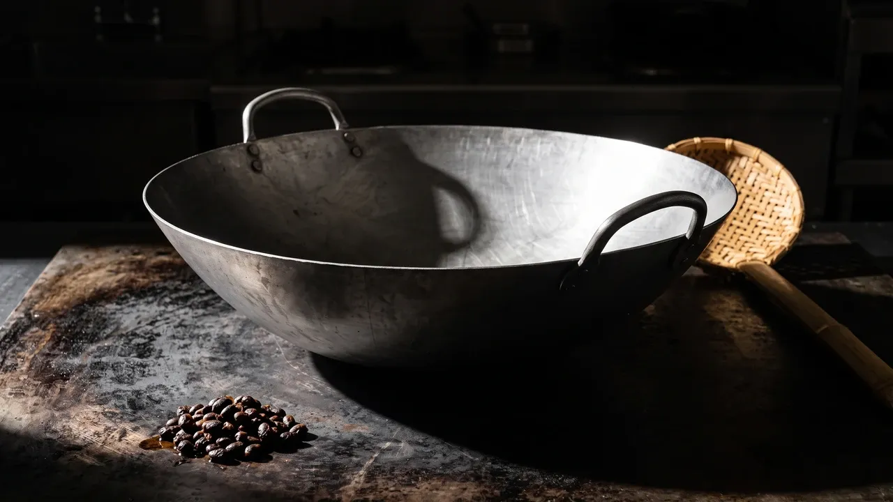 Craft Wok cantonés 40 cm, wok de acero al carbono de 40 cm